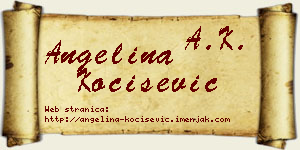 Angelina Kočišević vizit kartica